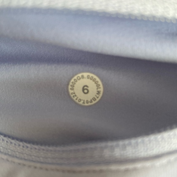 ❤️ Lululemon Speed Up Mid-Rise Lined Short 4" Pastel Blue Multi Size 6 - Picture 13 of 15